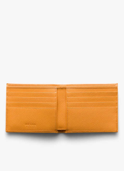 Prada Portemonnee van leer - voorkant 4 oranje