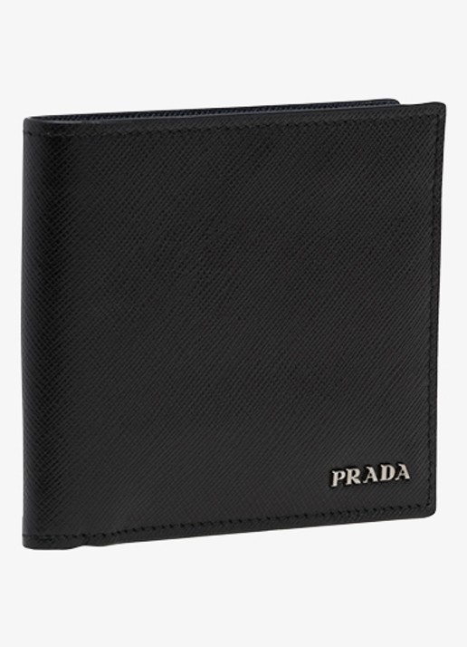 Prada Portemonnee van leer - detail 3 zwart