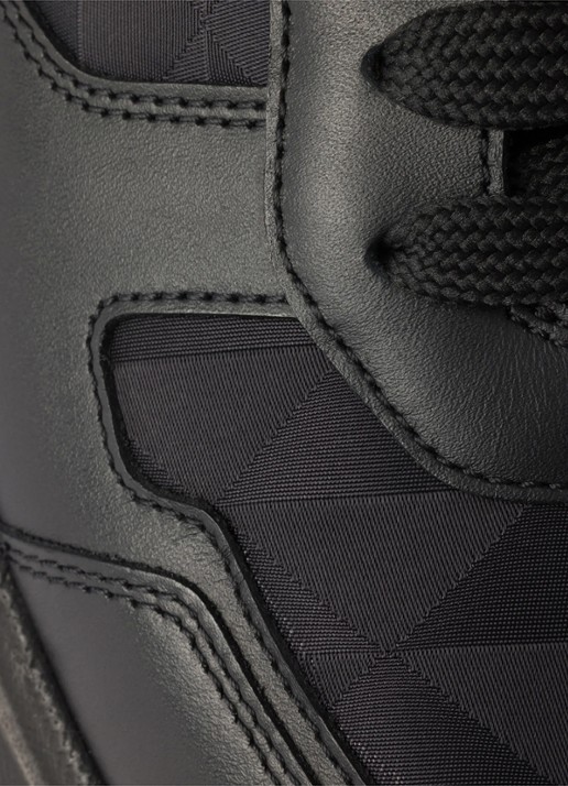 Prada Prax 2.0 Re-Nylon sneaker van kalfsleer - detail 5 zwart
