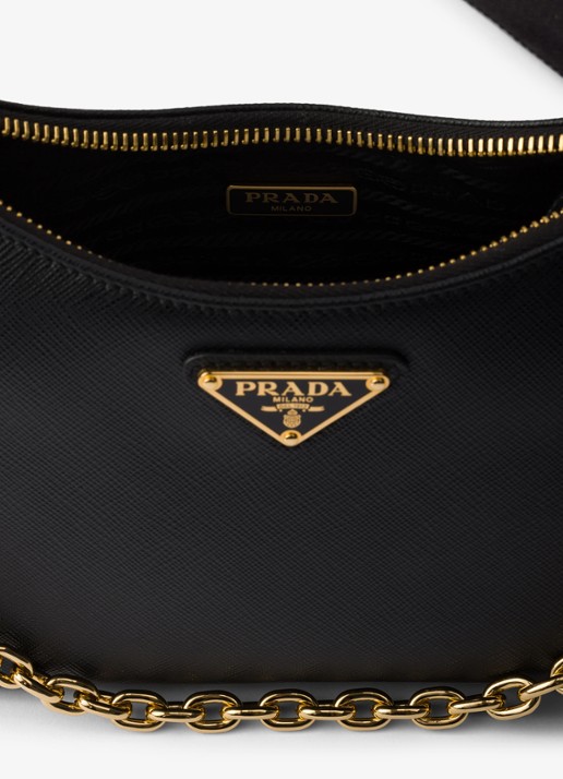 Prada Re-Edition 2005 crossbodytas van kalfsleer - detail 5 zwart