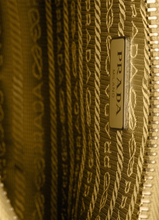 Prada Re-Edition 2005 Mini schoudertas van kalfsleer - detail 6 geel