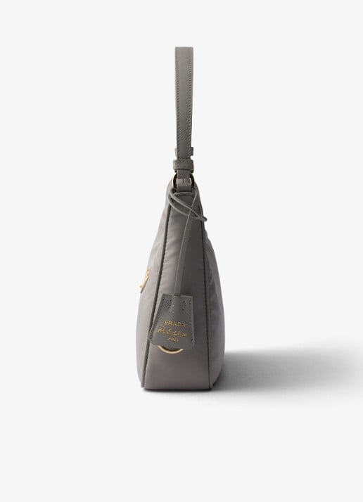 Prada Re-Edition 2005 Re-Nylon Mini schoudertas met leren details - detail 2 grijs