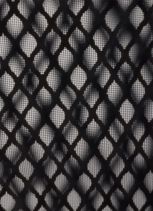 Prada Re-Edition 2005 schoudertas van mesh met leren details - detail 4 zwart