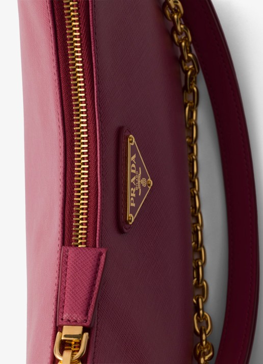 Prada Re-Edition Mini schoudertas van kalfsleer - detail 6 cranberryrood