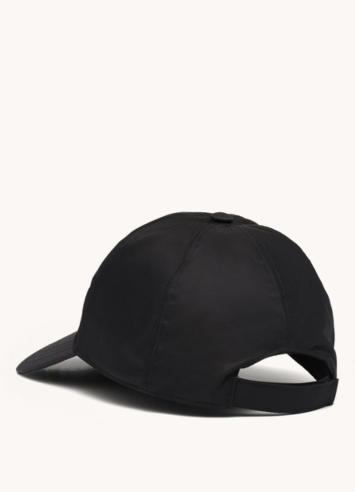 Prada Re-Nylon baseball pet met logo - achterkant 2 zwart