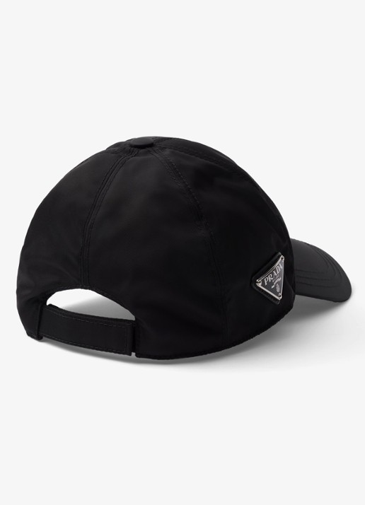 Prada Re-Nylon baseball pet met logo - achterkant 3 zwart