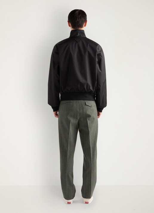 Prada Re-Nylon bomberjack met klepzakken - achterkant 3 zwart