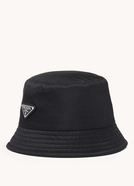 Prada Re-Nylon bucket hoed met logo