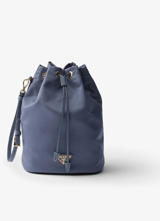 Prada Re-Nylon handtas met leren details en logo