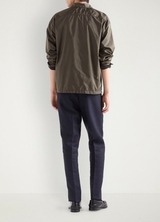 Prada Re-Nylon jack met borstzak - achterkant donkergroen