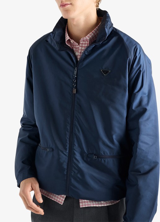Prada Re-Nylon jack met opbergbare capuchon