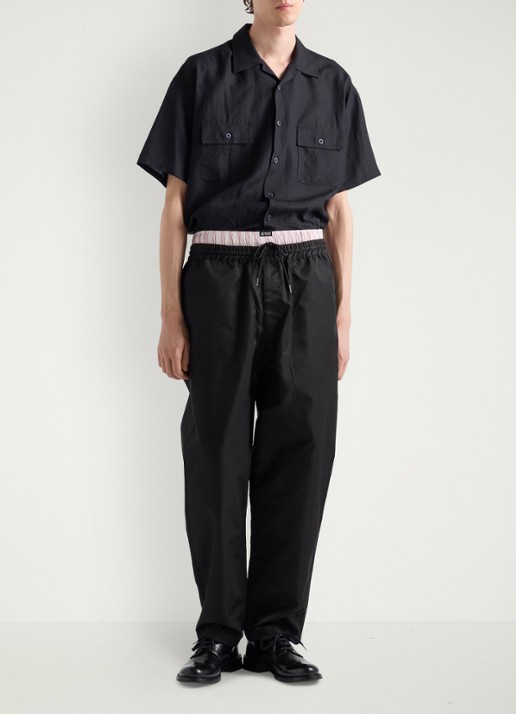Prada Re-Nylon loose fit broek met steekzakken - voorkant 6 zwart