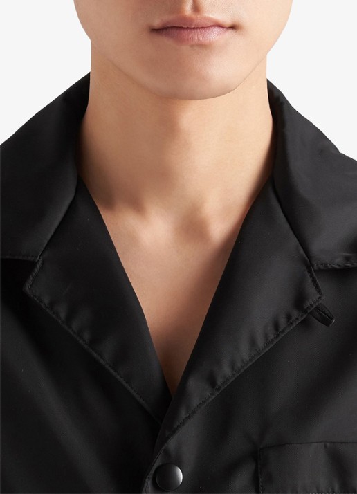 Prada Re-Nylon oversized fit overhemd met borstzak - detail 5 zwart