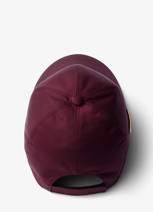 Prada Re-Nylon pet met logo - voorkant 2 bordeauxrood