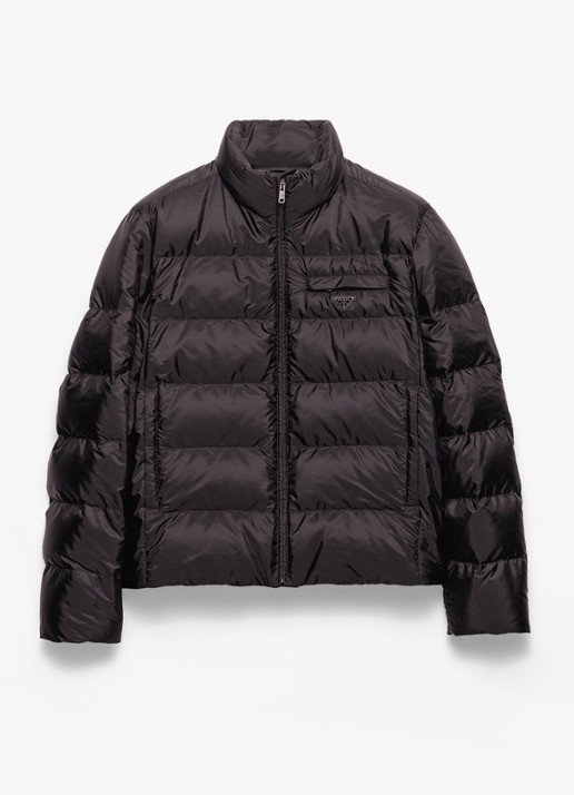 Prada Re-Nylon puffer jack met donsvulling