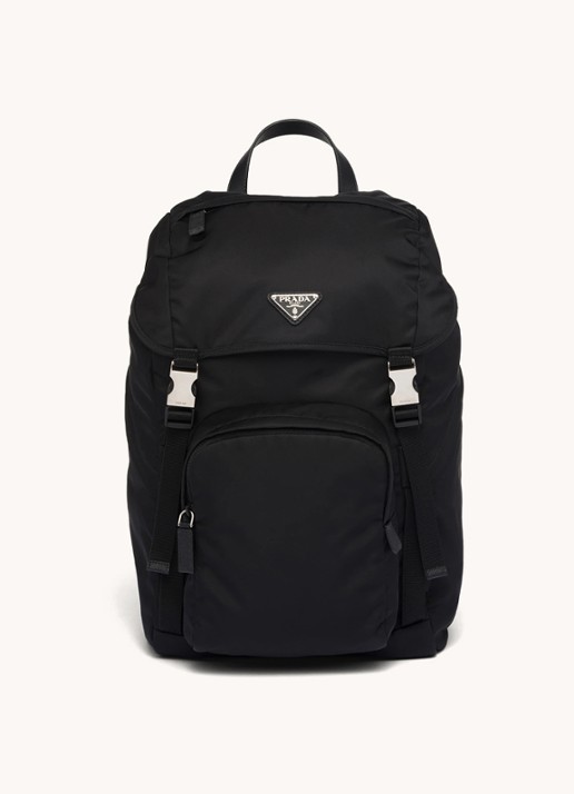 Prada Re-Nylon rugzak met leren details