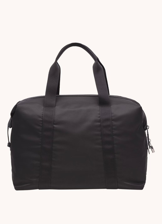 Prada Re-Nylon schoudertas met kalfsleren details - detail 4 zwart
