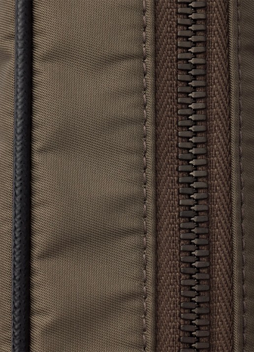 Prada Re-Nylon schoudertas met leren details - detail 3 legergroen