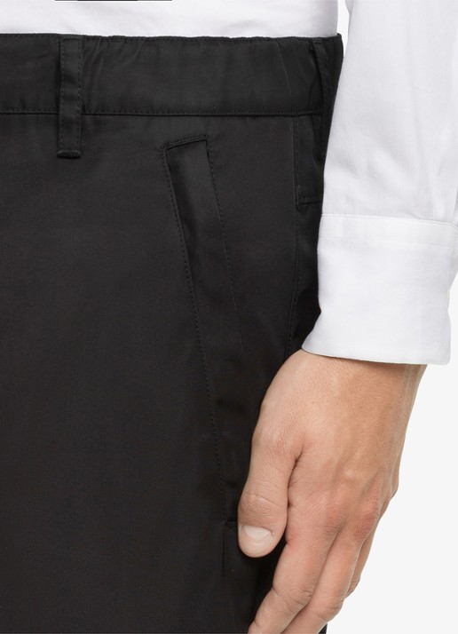 Prada Re-Nylon slim fit pantalon met steekzakken - detail 2 zwart