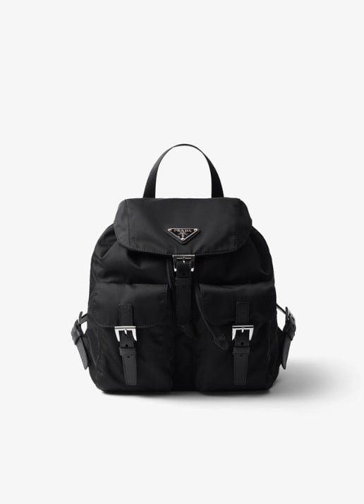 Prada Re-Nylon Small rugzak met logo