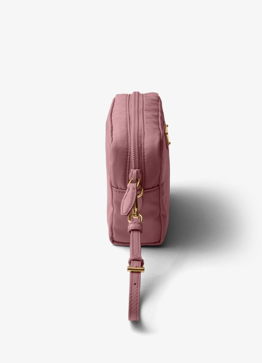Prada Re-Nylon toilettas met leren details en logo - detail 3 oudroze