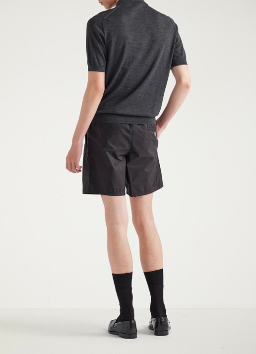 Prada Re-Nylon zwemshorts met steekzakken - detail 4 zwart
