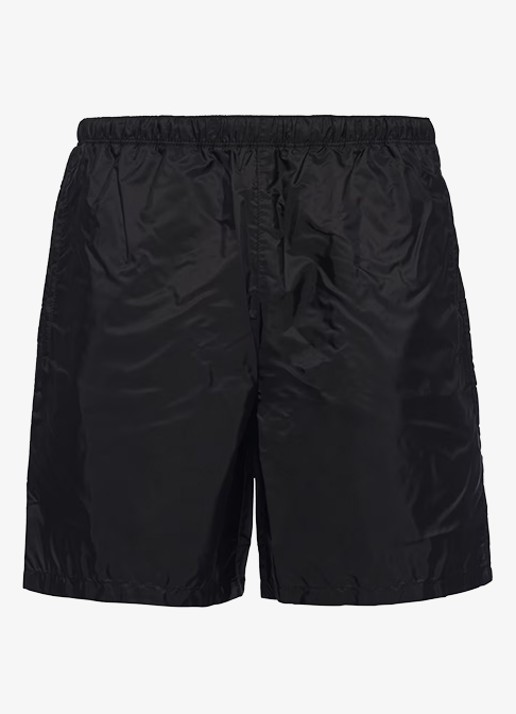 Prada Re-Nylon zwemshorts met steekzakken - voorkant zwart