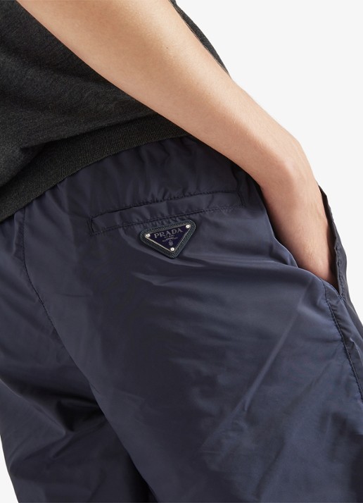 Prada Re-Nylon zwemshorts met steekzakken - detail 5 donkerblauw