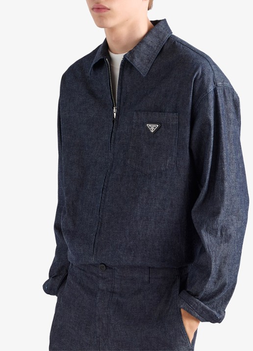 Prada Regular fit overshirt van chambray