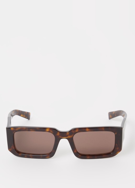 Prada Retro zonnebril PR06YS - detail donkerbruin