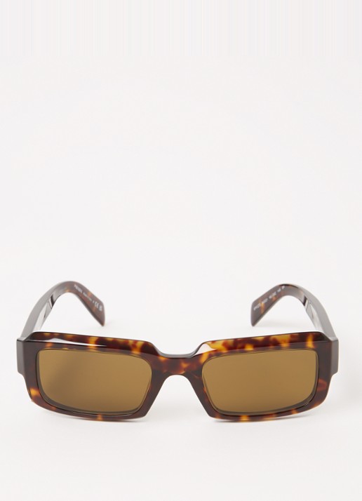 Prada Retro zonnebril PR27ZS - detail 3 oranjebruin