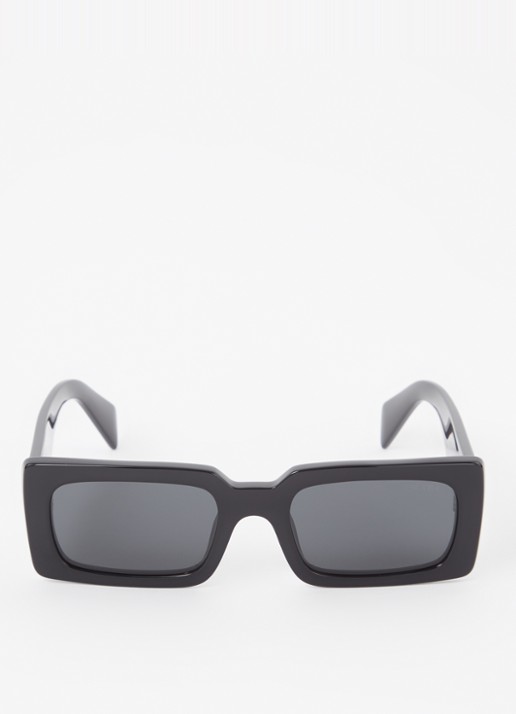 Prada Retro zonnebril PRA07S - detail 3 zwart