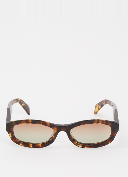 Prada Retro zonnebril PRD24S - detail donkerbruin