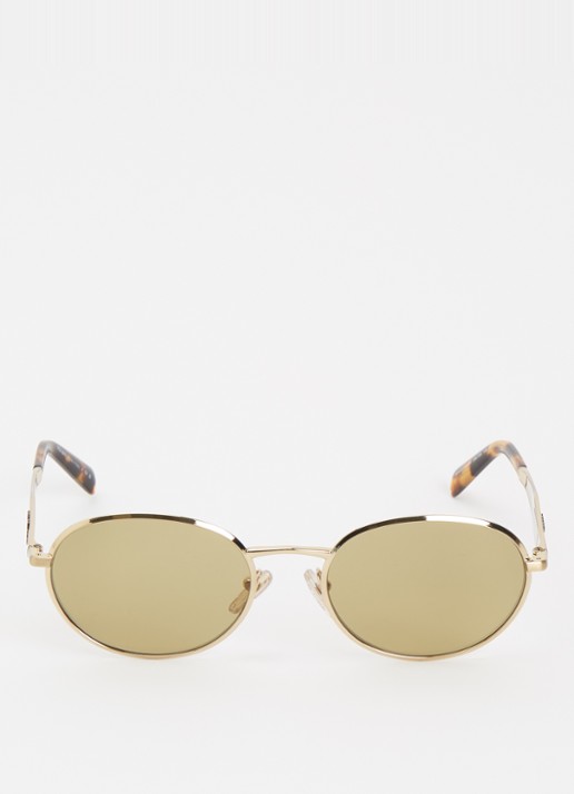 Prada Retro zonnebril PRD57S - detail goud