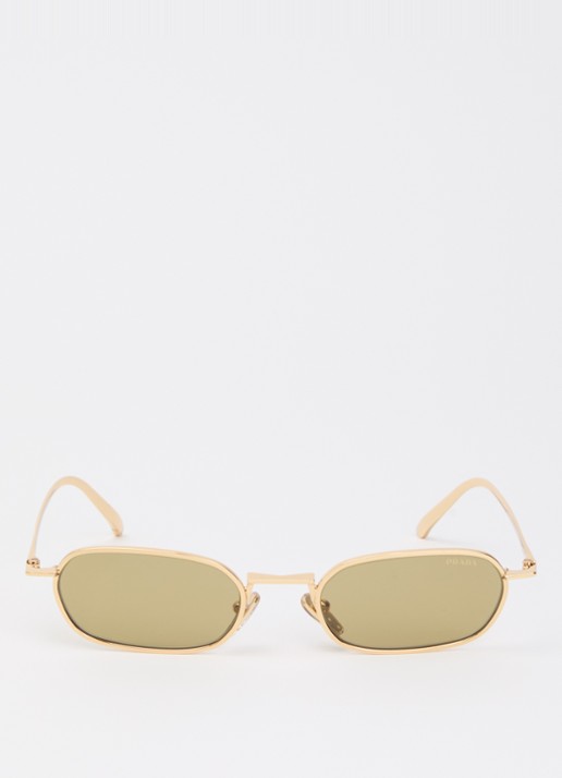 Prada Retro zonnebril PRD58S - detail goud