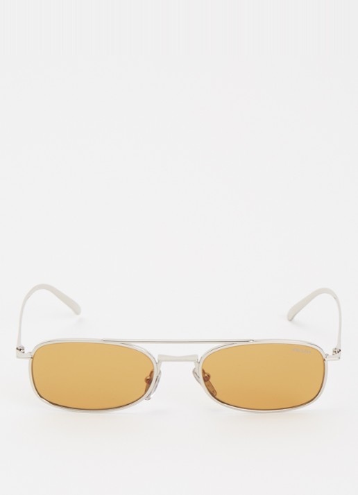 Prada Retro zonnebril PRD59S - detail 2 zilver