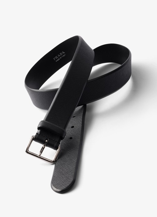 Prada Riem van kalfsleer - voorkant 2 zwart
