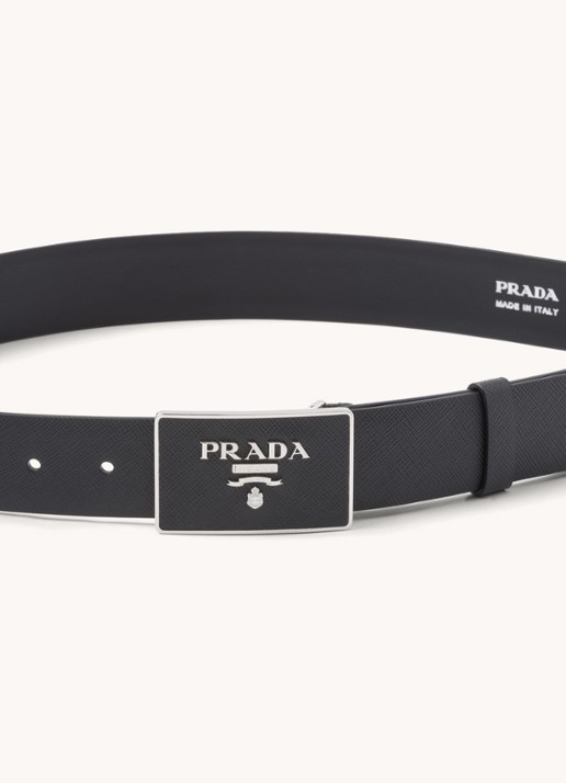 Prada Riem van leer - voorkant 3 zwart