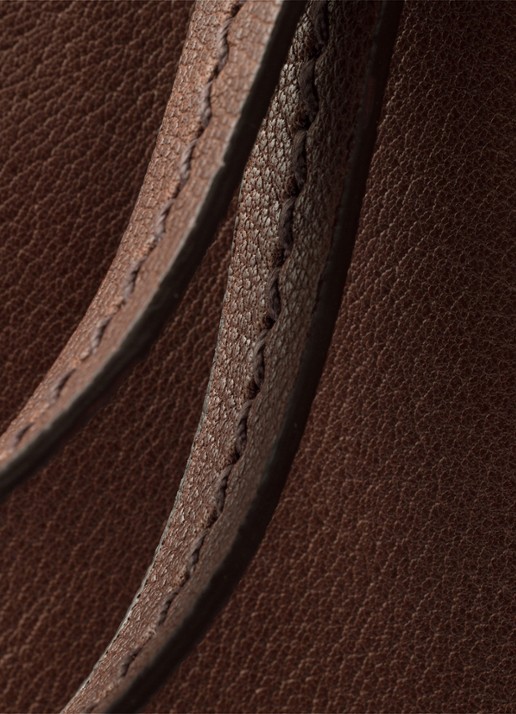 Prada Route Large schoudertas van leer - detail 3 bruin