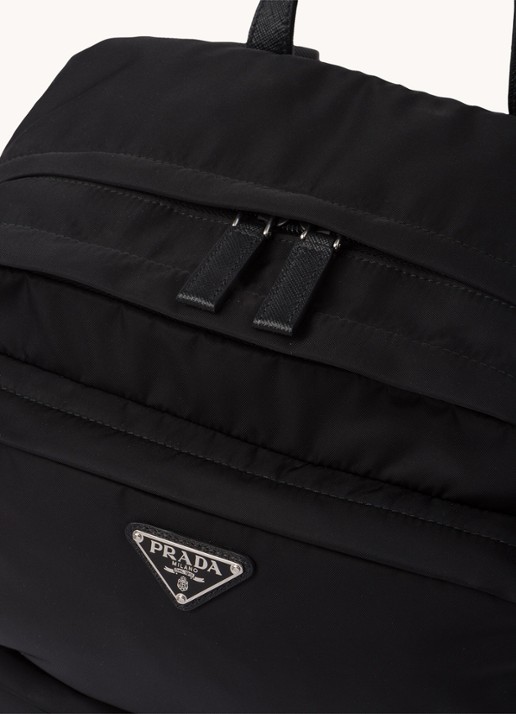 Prada Rugzak met logo - detail 4 zwart