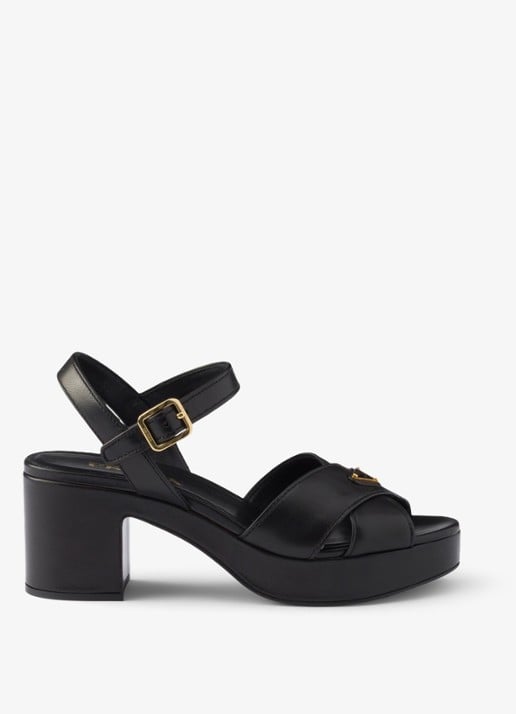Prada Sandalette van lamsleer
