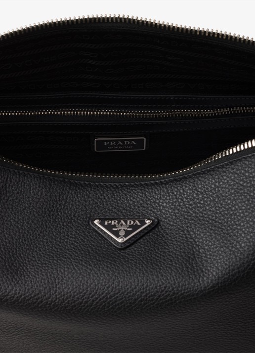 Prada Schoudertas van kalfsleer - detail 4 zwart