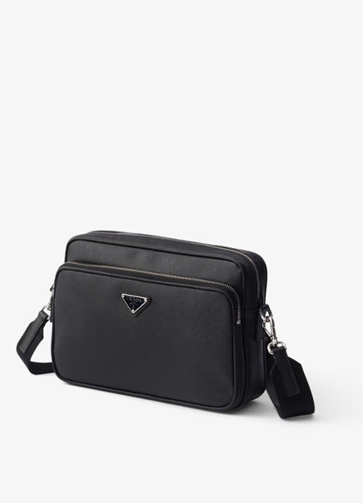 Prada Schoudertas van kalfsleer - voorkant 4 zwart