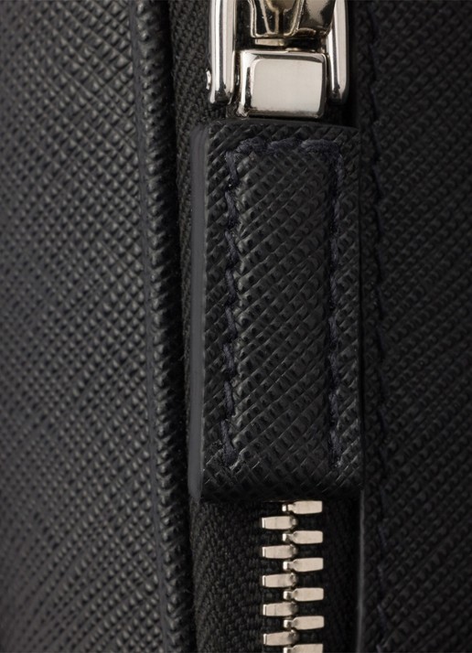 Prada Schoudertas van kalfsleer - detail 3 zwart