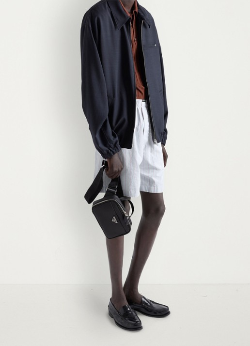 Prada Schoudertas van kalfsleer - detail 6 zwart