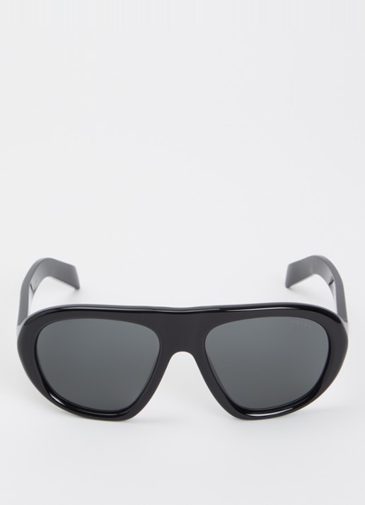 Prada Shield zonnebril PR C05S - detail 2 zwart