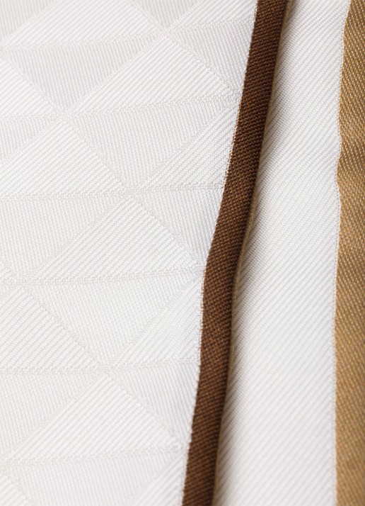 Prada Skinny sjaal van zijde met logoprint 85 x 6 cm - detail 3 bruin