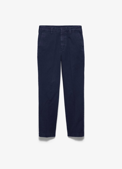 Prada Slim fit chino met steekzakken - voorkant 4 blauw