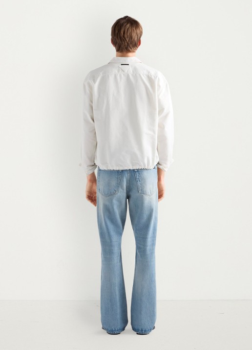 Prada Slim fit jeans met verwassen afwerking - achterkant indigo