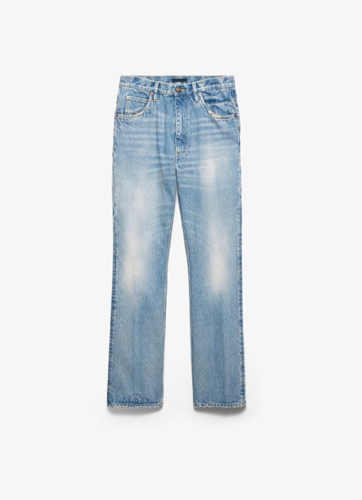 Prada Slim fit jeans met verwassen afwerking - voorkant 2 indigo